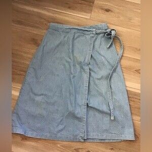 Vintage Rustler Denim Wrap Skirt L Jr